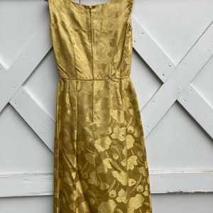 Vintage custom made satin evening dress